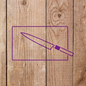 Cutting Board and Knife Stencil - Art and Wall Stencil - Image 3