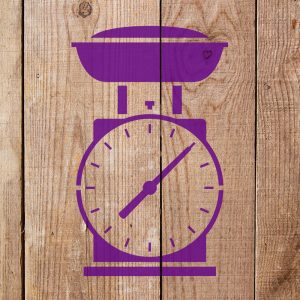 Kitchen Scale Stencil - Art and Wall Stencil - Image 3