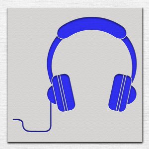 Headphones Stencil - Art and Wall Stencil - Image 4