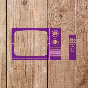 Television Stencil - Art and Wall Stencil - Image 3