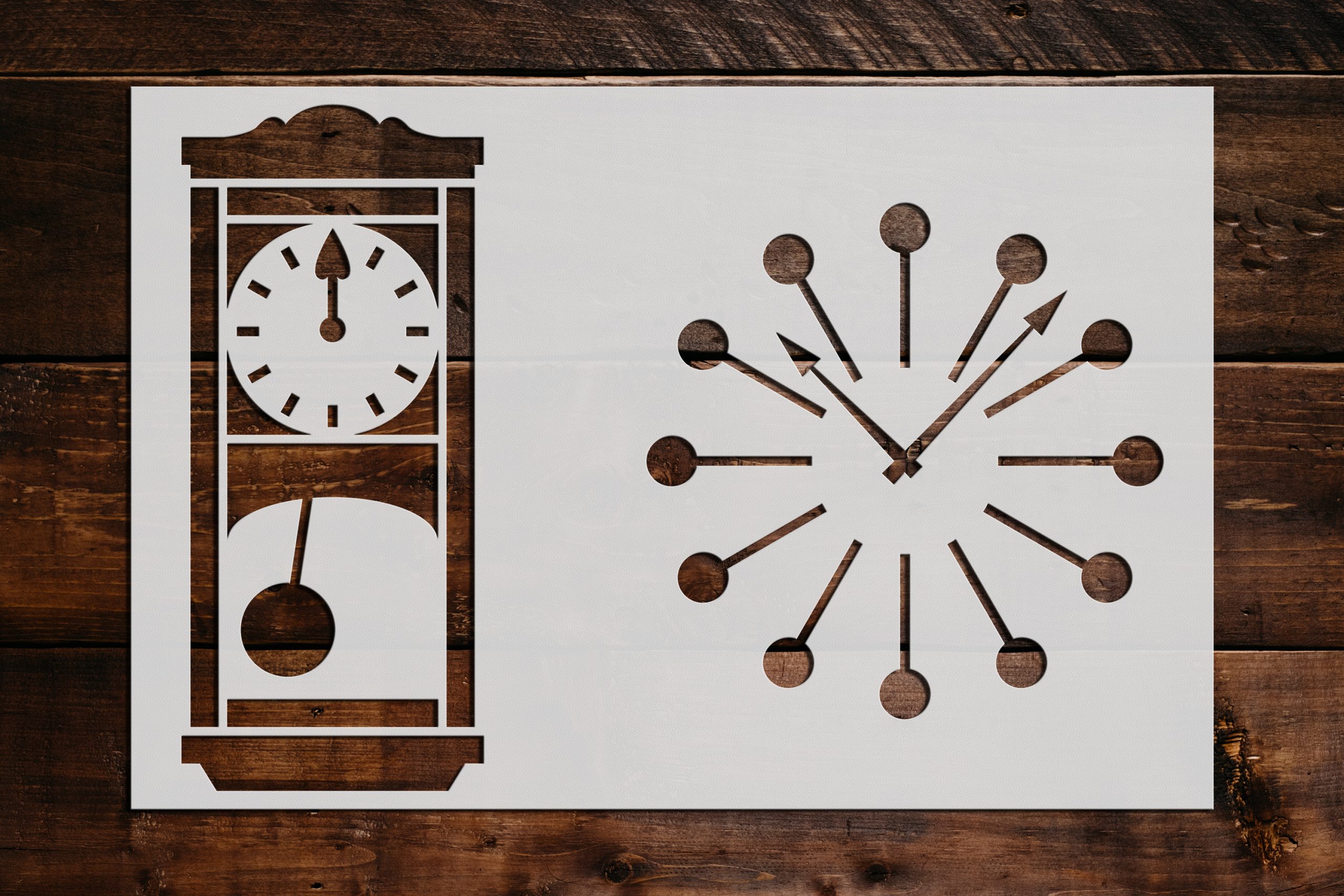 Clocks Stencil Art and Wall Stencil Stencil Giant