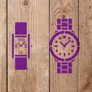 Watches Stencil - Art and Wall Stencil - Image 3