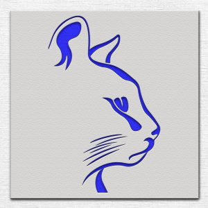 Cat Profile Stencil - Art and Wall Stencil - Image 4