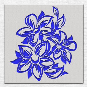 Flower Stencil - Art and Wall Stencil - Image 3