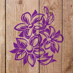Flower Stencil - Art and Wall Stencil - Image 4