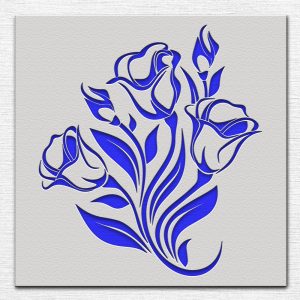 Flower Stencil - Art and Wall Stencil - Image 3