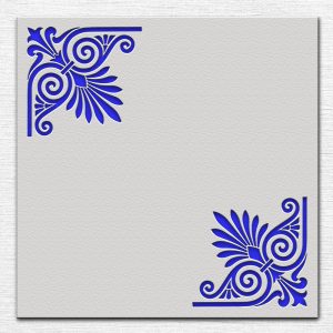 Scroll Corners Stencil - Art and Wall Stencil - Image 3