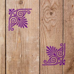 Scroll Corners Stencil - Art and Wall Stencil - Image 4