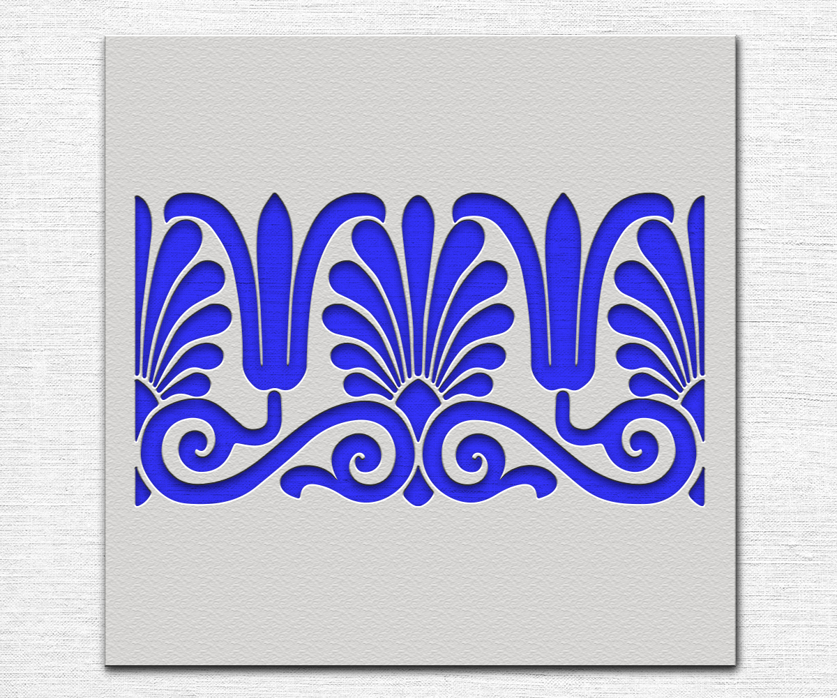 Scroll Border Stencil Art and Wall Stencil Stencil Giant