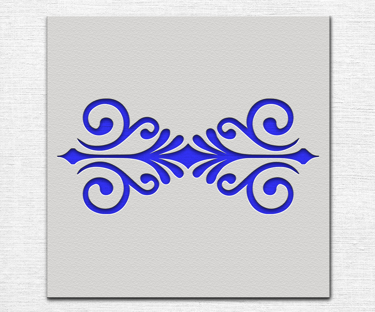 Scroll Border Stencil Art and Wall Stencil Stencil Giant