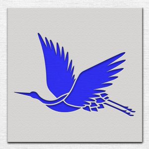 Crane Stencil - Art and Wall Stencil - Image 3