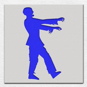 Zombie Stencil - Art and Wall Stencil - Image 3