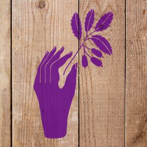 Hand Holding a Branch Stencil - Art and Wall Stencil - Image 5