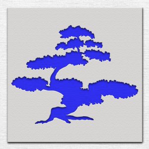 Bonsai Tree Stencil - Art and Wall Stencil - Image 3