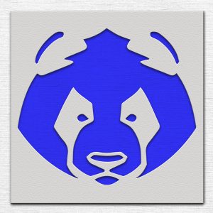 Panda Bear Stencil - Art and Wall Stencil - Image 3