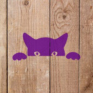 Peeking Cat Stencil - Art and Wall Stencil - Image 4