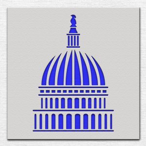 Capitol Dome Stencil - Art and Wall Stencil - Image 3
