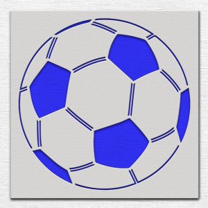 Soccer Ball Stencil - Art and Wall Stencil - Image 4