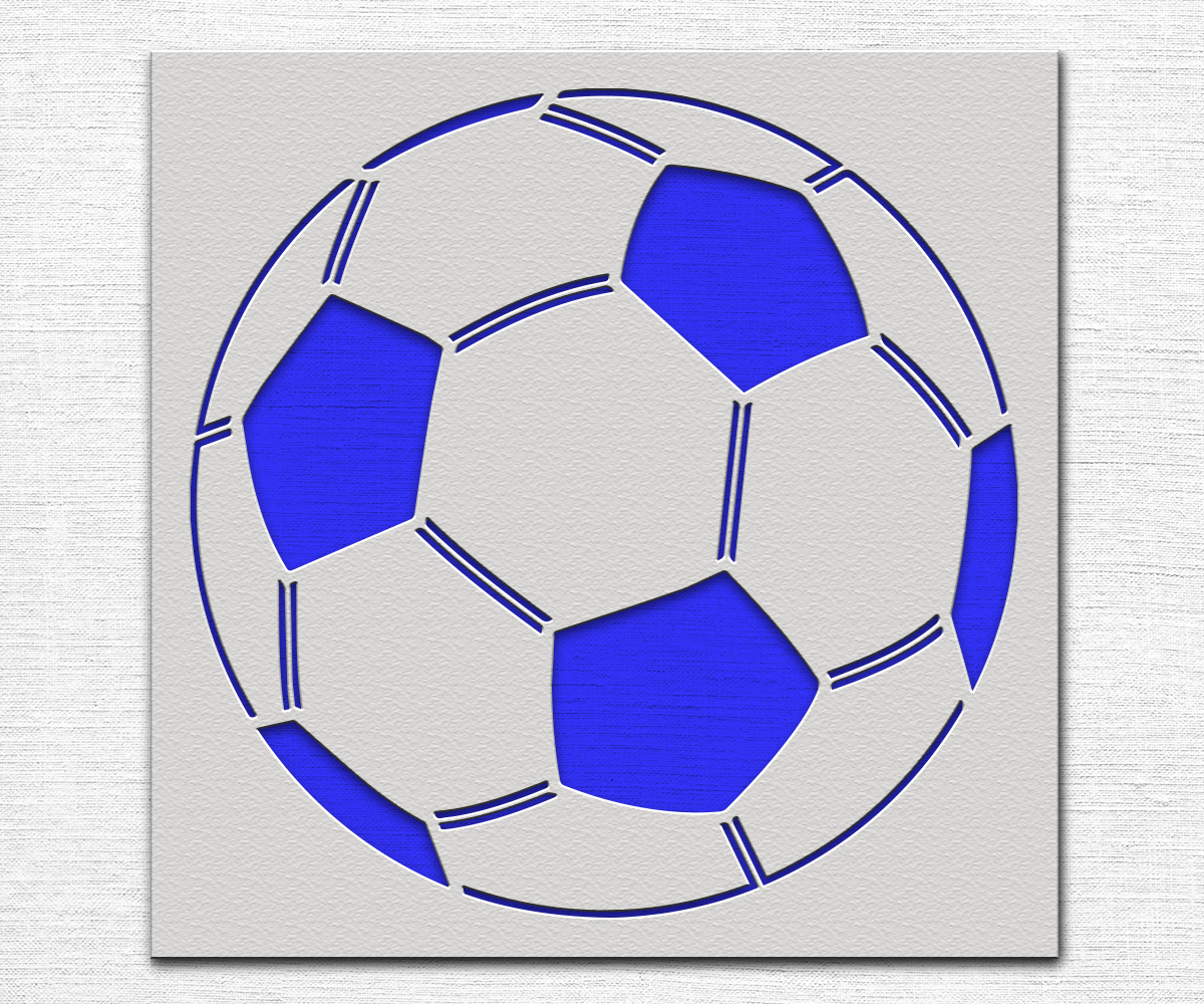 Soccer Ball Stencil - Art and Wall Stencil - Stencil Giant