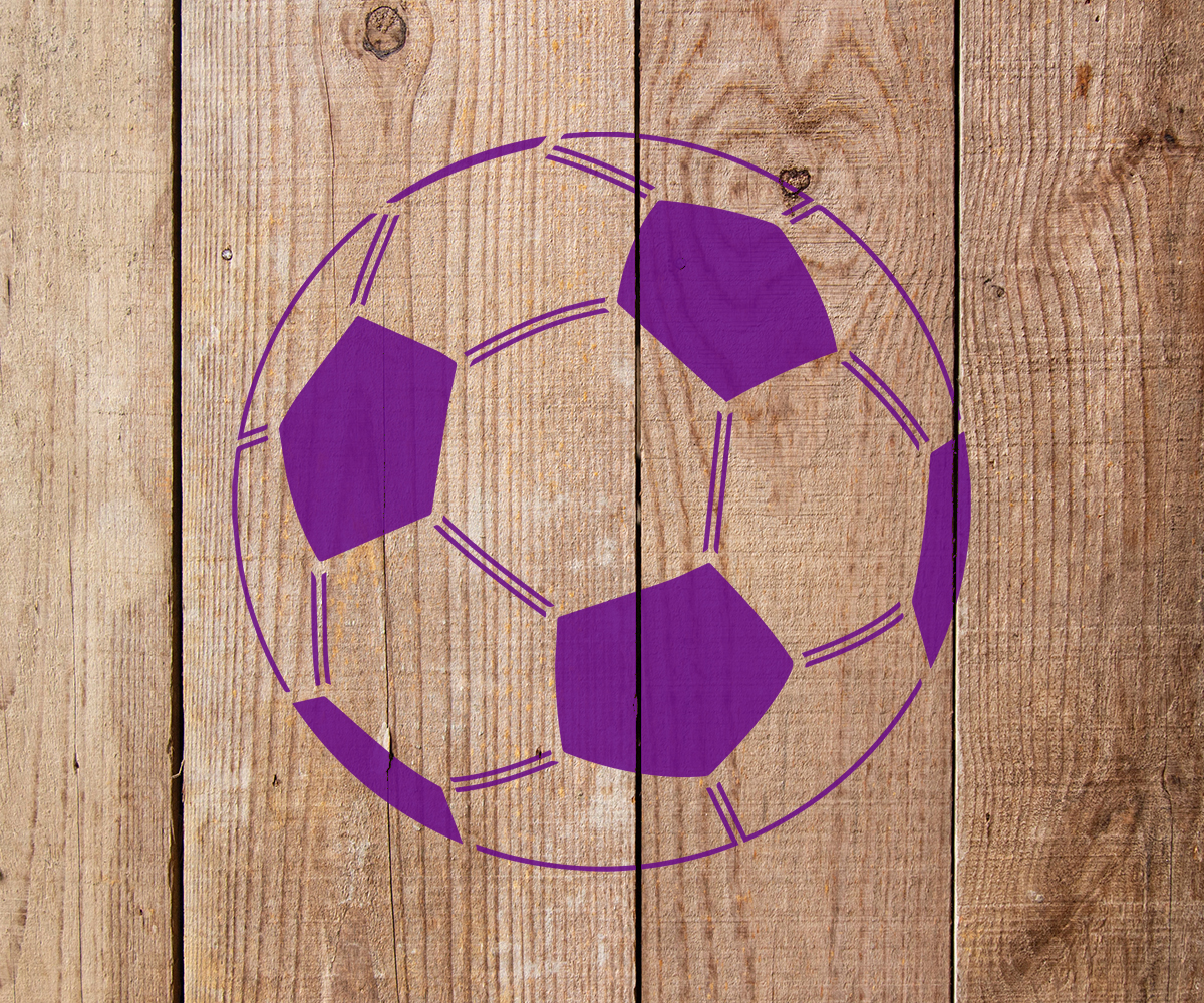 Soccer Ball Stencil - Art and Wall Stencil - Stencil Giant