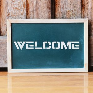 Welcome Banner Stencil - Art and Wall Stencil - Image 3