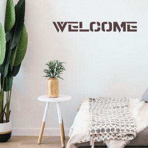 Welcome Banner Stencil - Art and Wall Stencil - Image 4