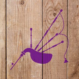 Bagpipes Stencil - Art and Wall Stencil - Image 5