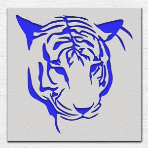 Tiger Stencil - Art and Wall Stencil - Image 3