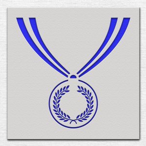 Medal, Olympic Metal Stencil - Art and Wall Stencil - Image 4