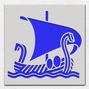 Viking Ship Stencil - Art and Wall Stencil - Image 4