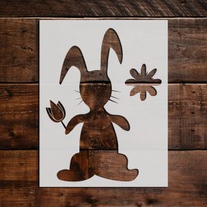  9PCS Large Easter Stencils for Painting on Wood Wall Fabric,  Easter Words Eggs Bunny Cross Stencil Templates for DIY Easter Home  Decorations, Easter Paint Wood Signs, Reusable Plastic Stencil