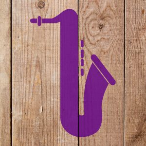 Saxophone Stencil - Art and Wall Stencil - Image 4
