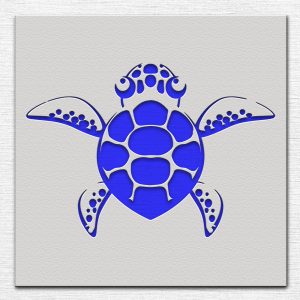 Sea Turtle Stencil - Art and Wall Stencil - Image 3