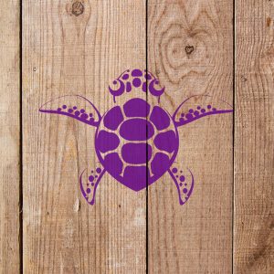 Sea Turtle Stencil - Art and Wall Stencil - Image 4