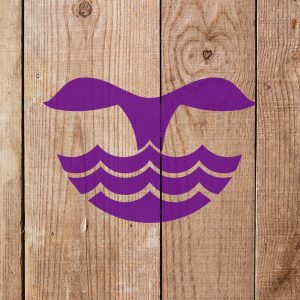 Whale Tail Waves Stencil - Art and Wall Stencil - Image 4