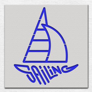 Sailing Sailboat Stencil - Art and Wall Stencil - Image 4