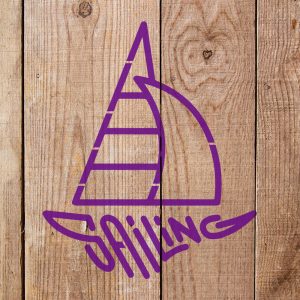 Sailing Sailboat Stencil - Art and Wall Stencil - Image 5