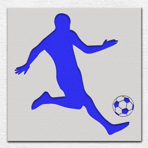 Soccer Player Stencil - Art and Wall Stencil - Image 4