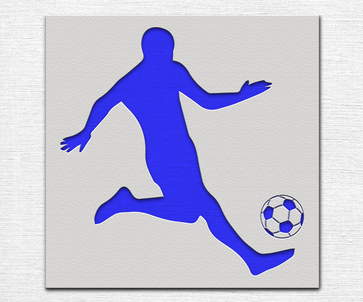 Soccer Player Stencil - Art and Wall Stencil - Stencil Giant