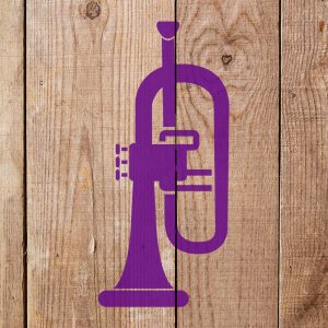 Trumpet Stencil - Art and Wall Stencil - Image 5
