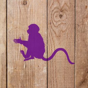 Monkey Stencil - Art and Wall Stencil - Image 4
