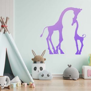 Mother Baby Giraffe Stencil - Art and Wall Stencil - Image 5