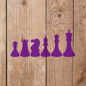 Chess Pieces Stencil - Art and Wall Stencil - Image 3