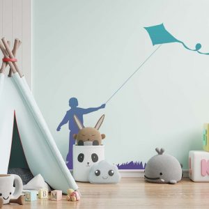 Boy Flying a Kite Stencil - Art and Wall Stencil - Image 4