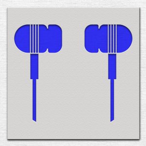 Ear Buds Stencil - Art and Wall Stencil - Image 3