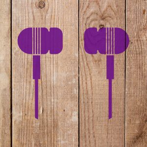 Ear Buds Stencil - Art and Wall Stencil - Image 4