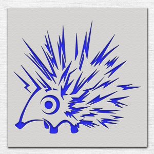 Porcupine Stencil - Art and Wall Stencil - Image 3