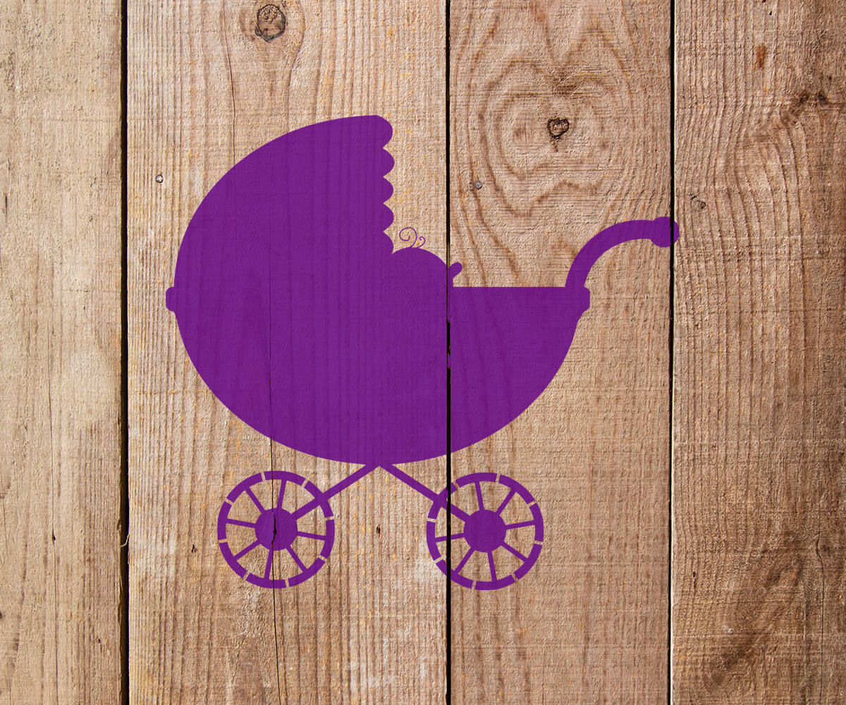 Baby Stroller Stencil Art and Wall Stencil Stencil Giant