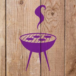 Cooking Grill Stencil - Art and Wall Stencil - Image 4