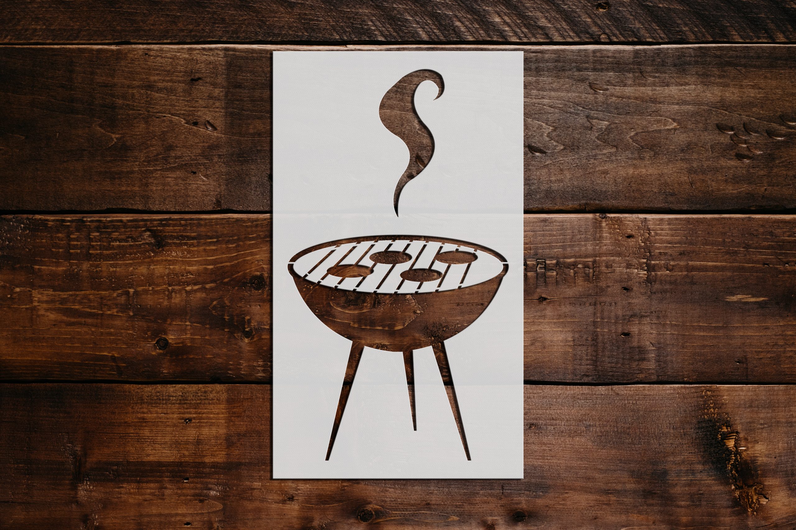 Cooking Grill Stencil - Art and Wall Stencil - Stencil Giant
